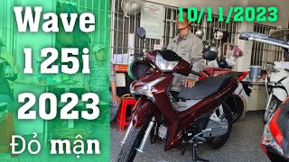 Honda Wave 125i 2023 màu đỏ mận NỔ MÁY VÔ SỐ cho anh trai ở Đồng Tháp  Mai Duyên  Khải Phạm wave [upl. by Malamud]