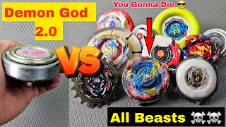 Demon God Vs All Strongest Handmade Beys Who Can Win Against Him [upl. by Gearhart]