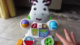 FisherPrice Learn With Me Zebra Walker Review [upl. by Eeram]