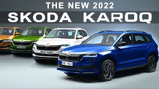 New Skoda KAROQ 2022 Facelift  Detailed Review of Exterior amp Interior with All Colors Rendered [upl. by Ardnac55]