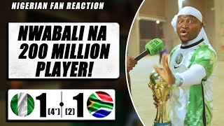 NIGERIA 11 42 SOUTH AFRICA  Godfrey  NIGERIAN FAN REACTION  AFCON 2023 HIGHLIGHTS [upl. by Bonaparte381]