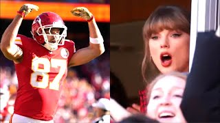 Travis Kelce Made Taylor Swift Cry During Chiefs vs Denver Game 10th November 2024 [upl. by Magulac]