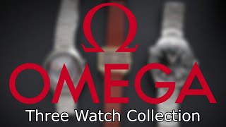 OMEGA Three Watch Collection  One Brand 3 Watch Collection Omega Speedmaster  Seamaster  De Ville [upl. by Hanikahs]