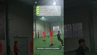 Control  Pass Training⚽️ Two Players Drill football master academy [upl. by Llerej]