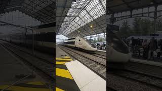 TGV InOui arriving at Pau Train Station sncf tgv france [upl. by Adnuahsor]