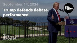 Trump defends debate performance  The Excerpt [upl. by Rubbico]