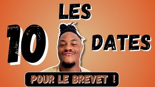 BREVET 2024 les 10 DATES à maîtriser [upl. by Dimmick455]