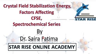 Crystal Field Theory Part 2 Coordination Chemistry  Inorganic Chemistry MissChemistry [upl. by Nimad]