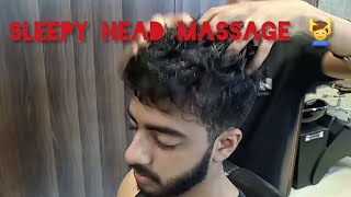 SLEEP FAST WITH BARBER ASMR MASSAGE  Head Neck Face [upl. by Gerti707]