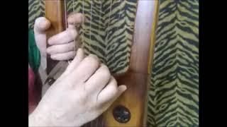 Anglo Saxon Lyre tuning and playing [upl. by Aplihs]