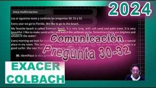 Comunicación 30 a 32 Exacer Guía 2024 [upl. by Garey]