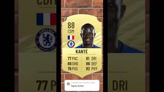 N’GOLO KANTE’S FIFA CARDS FROM FIFA 15 TO FC 25 JamezGibbo [upl. by Tihom]