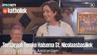 Laten we voor elkaar zorgen  Femke Halsema  St Nicolaasbasiliek Amsterdam [upl. by Neumark969]