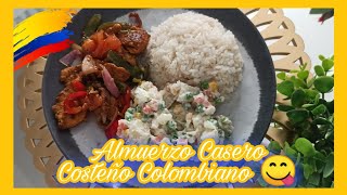 Delicioso Almuerzo Casero Costeño Colombiano  Cocina Con Nelu [upl. by Odeen]