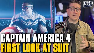 First Look At Sams New Captain America Suit In Captain America 4 [upl. by Rogovy]