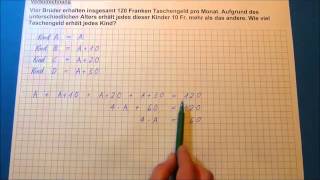 Tutorial Verteilrechnung Aufnahmeprüfung Gymnasium 6 Klasse [upl. by Hornstein]