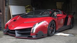 50 Million Lamborghini Veneno Roadster On The Road [upl. by Kawasaki92]