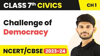 Challenge of Democracy  On Equality  Class 7 Civics [upl. by Benton]