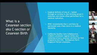 Webinar Risks Complications and Postpartum Care of Cesarean Sections and VBACs [upl. by Sweyn]