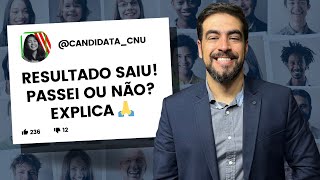 CNU Resultado saiu explicação passo a passo [upl. by Noivad489]