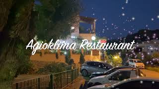 Agioklima Restaurant 🇬🇷 Old Platanias 🌴 Crete 🏖 Greece [upl. by Goodwin]