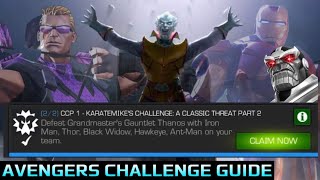 Karatemikes Carina Challenge FULL WALKTHROUGH Avengers A Classic Threat Guide  Mcoc [upl. by Nowad129]