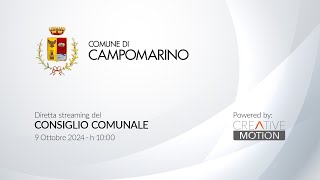 Comune di Campomarino Cb  Consiglio Comunale del 9 ottobre 2024 [upl. by Hephzipah]