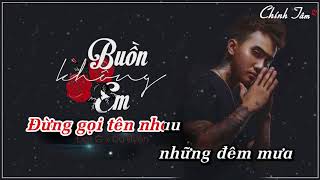 Karaoke  Buồn Không Em  Đạt G quot Tone Nữ quot [upl. by Ybbor]