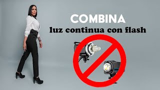 Como combinar Luz continua con Luz Flash  Weffphoto [upl. by Bonaparte]