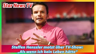 Steffen Henssler motzt über TV Show „Als wenn ich kein Leben hätte“ [upl. by Cerracchio]