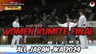 Women Kumite Final  All Japan 2024 JKA [upl. by Alenoel]