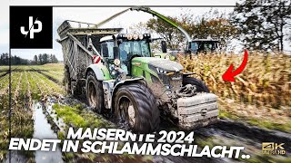 Mais 2024 🌽 Schlammschlacht in Dänemark  JP Agrar [upl. by Quintessa537]