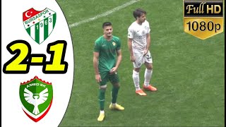 Bursaspor 21 Amedspor Geniş Maç Özeti HD [upl. by Kamillah142]