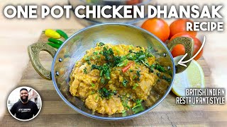 One Pot Chicken Dhansak BIR Indian Restaurant Recipe  No Nonsense Simple Cooking Method For All [upl. by Caritta]