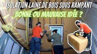 Pourquoi jai choisi la laine de bois pour isoler mes rampants   Ep 117 [upl. by Niltiac]