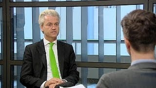 Dutch Eurosceptic on the rise  Geert Wilders interview with euronews [upl. by Nitsir395]