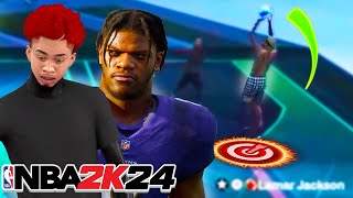 I PLAYED 2K24 WITH LAMAR JACKSON [upl. by Oberon]