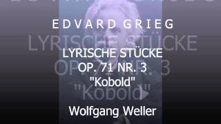 Grieg Lyrische Stücke op 71 Nr 3 quotKoboldquot Wolfgang Weller 2013 [upl. by Teria]