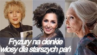 Fryzury 🌸 na cienkie wlosy dla starszych pań  wlosy cienkie fryzury [upl. by Reeta]