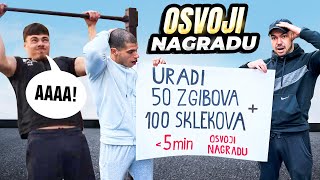 Uradi 50 zgibova i 100 sklekova i osvoji nagradu U KNEZU [upl. by Enyehc]