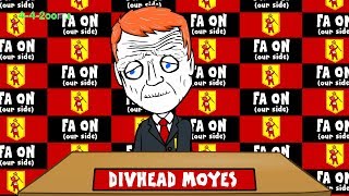 👹MOYES SACKED by Man Utd👹 Moyes Way Song funny football cartoon My Way parody [upl. by Ethbinium31]