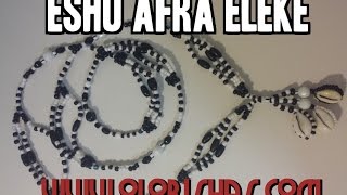 Eleke for Eshu Afra echu afra eleggua elegba collar beads [upl. by Enautna78]