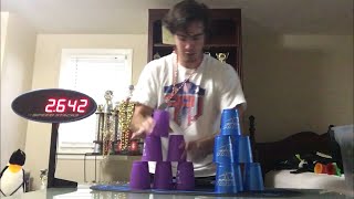 4790 Sport Stacking Cycle World Record with OldSchool Cups Plus More [upl. by Euphemie]