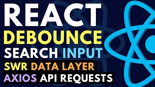 React Debounce Search Input API Call  useDebounce React Hook [upl. by Alexei]