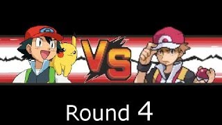 Pokemon Red VS Ash SinnohTeam [upl. by Enelrahs]