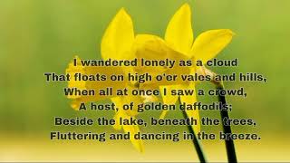 The daffodils a poem by William Wordsworth [upl. by Nytsirhc]