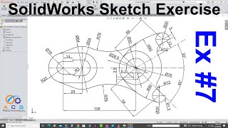 Form Roll Lever Sketch Practice In SolidWorks Tutorial In HindiUrdu  Ex7 [upl. by Ambur]