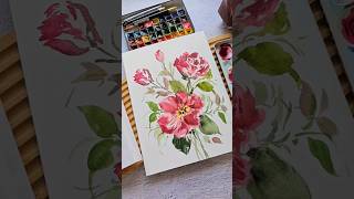 Painting Florals on Potentate Watercolor Paper [upl. by Johns629]