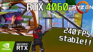 🚀 RTX 4060  Ryzen 5 5600X · 240fps capped · Fortnite CHAPTER 5 · COMPETITIVE SETTINGS [upl. by Itnahs]