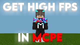 How to get High FPS in Mcpe 120  120 [upl. by Aila448]